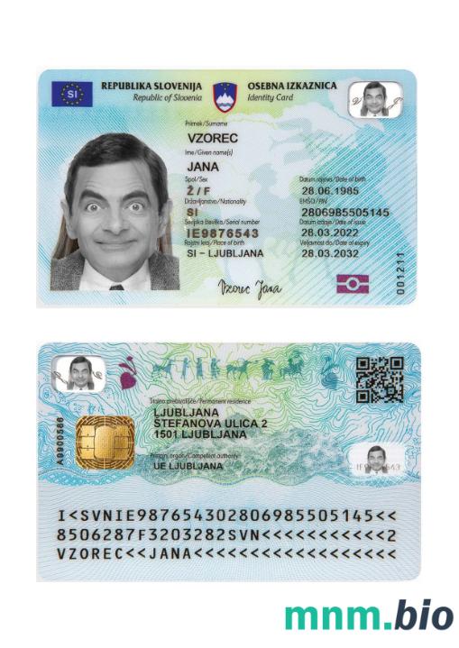 Karta identyfikacyjna Słowenii 2022-obecnie